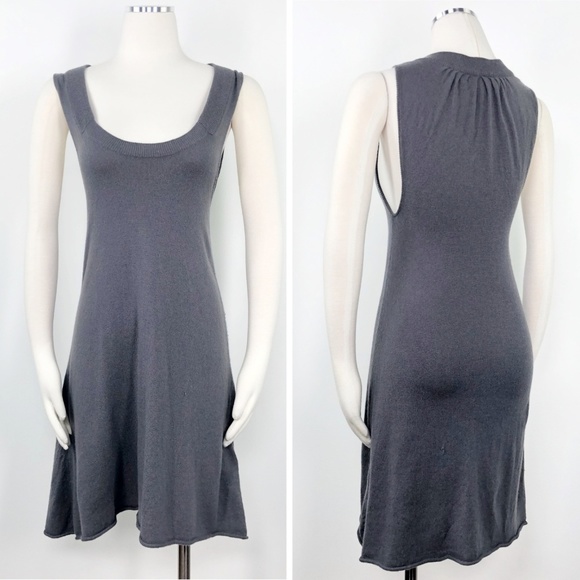 Alexander Wang Cashmere Grey Fit Flare Tank Dress - Picture 2 of 8